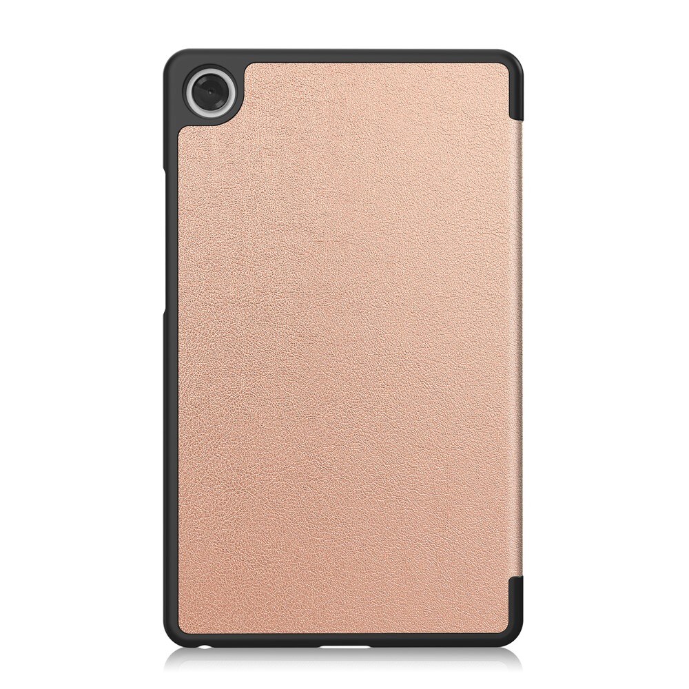Husa tablete, Lenovo Tab One, Smartcase, roz rose gold, functie suport, material PU si PC