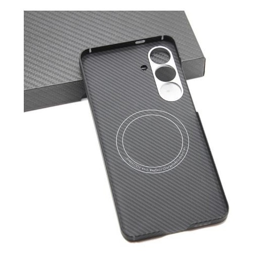Husa de protectie Tip Kevlar (fibra aramida) pentru Samsung Galaxy S25 FE – Ultra-Slim, Anti-Alunecare, Compatibila MagSafe, Protectie la Socuri, Negru Carbon
