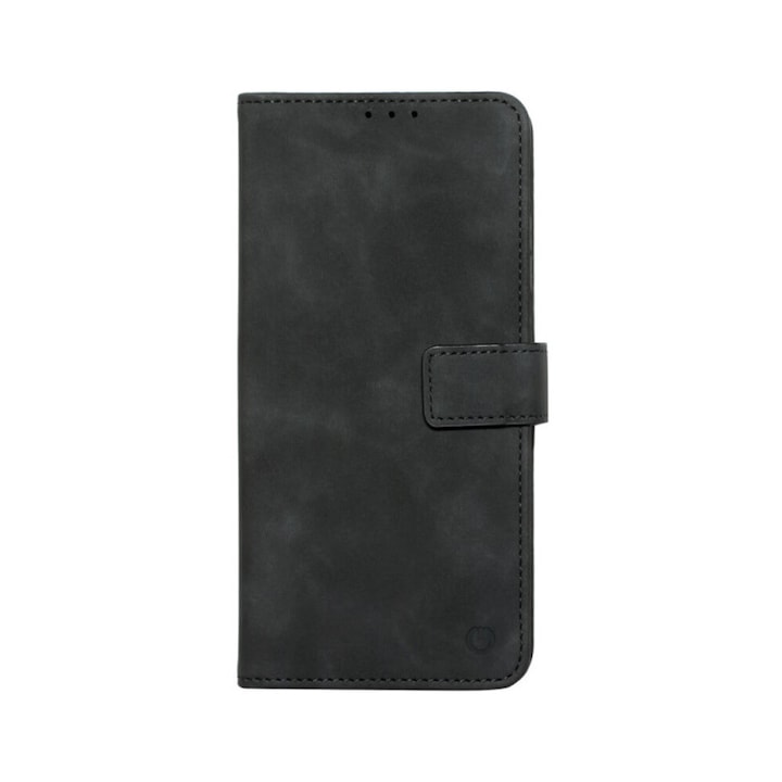 Husa de protectie tip carte Cento Lima compatibila cu Samsung Galaxy A55 Negru Premium, Piele ecologica, Inchidere magnetica, Protectie Sporita, Anti soc, Anti zgarieturi, Functie de stand