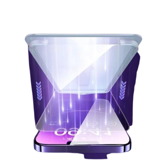 Folie de protectie telefon, pentru Apple 15 Pro Max, privacy, sticla hibrid
