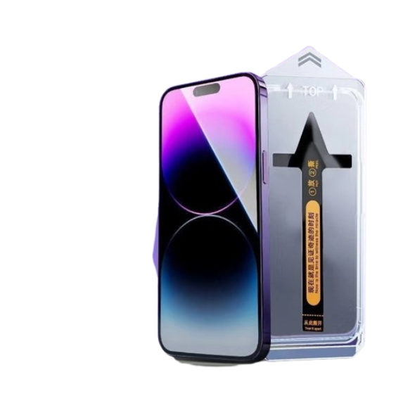 Folie de protectie telefon, pentru Apple 15 Pro Max, privacy, sticla hibrid