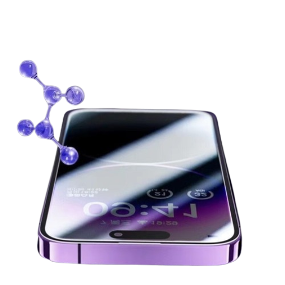 Folie de protectie telefon, pentru Apple 15 Pro Max, privacy, sticla hibrid