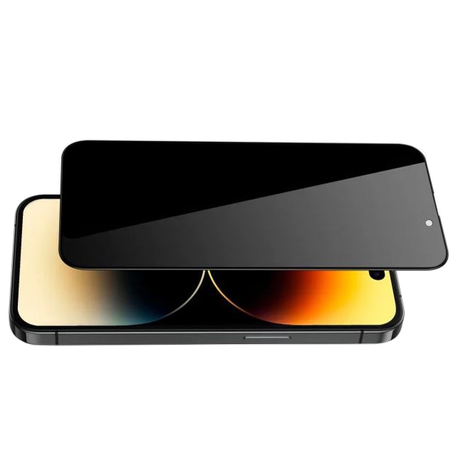 Folie Privacy, Apple iPhone 15, Protectie Profesionala, Sticla Securizata 99H - Negru
