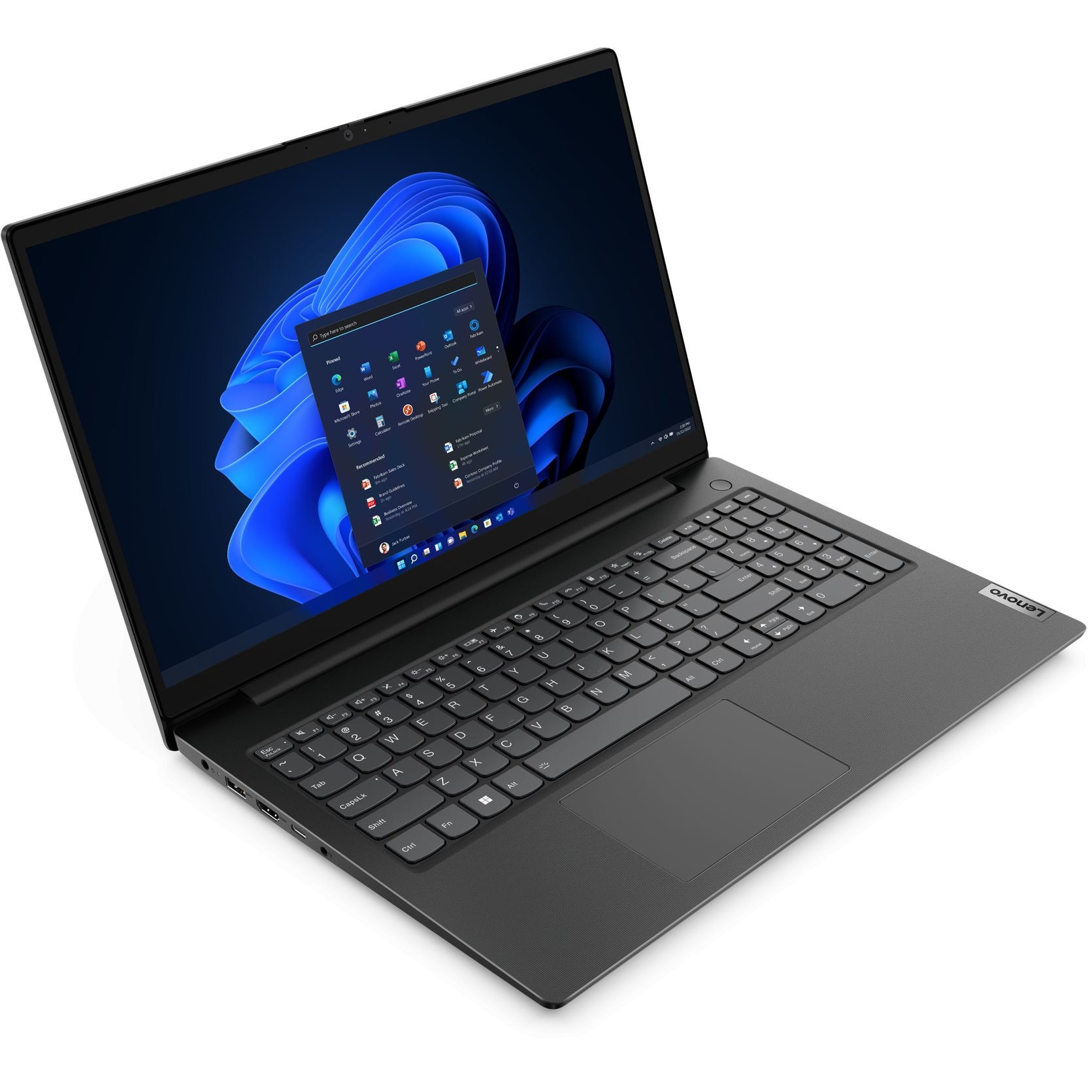 Laptop Lenovo V15 G3 IAP, 15.6" FHD, Intel Core i5-1235U 10-core, 24 GB DDR4, 512 GB SSD m2 PCIe, Intel Iris Xe Graphics, no os, negru