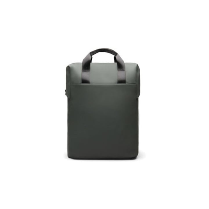 Rucsac laptop tip tote bag, poliuretan, 16 inch, Kaki