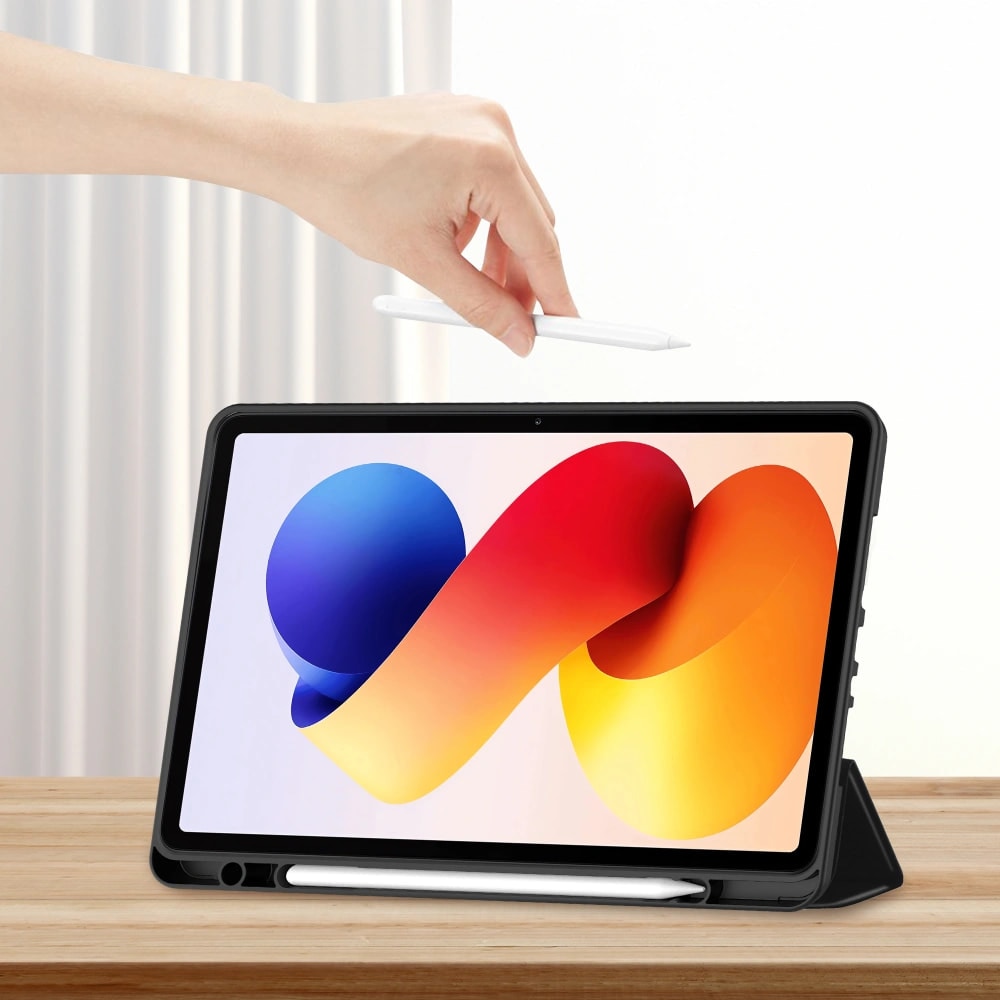 Husa pentru Xiaomi Redmi Pad 2 Pro 12.1 inch Soft Shell cu functie wake-up/sleep si compartiment pentru stylus, tip stand -