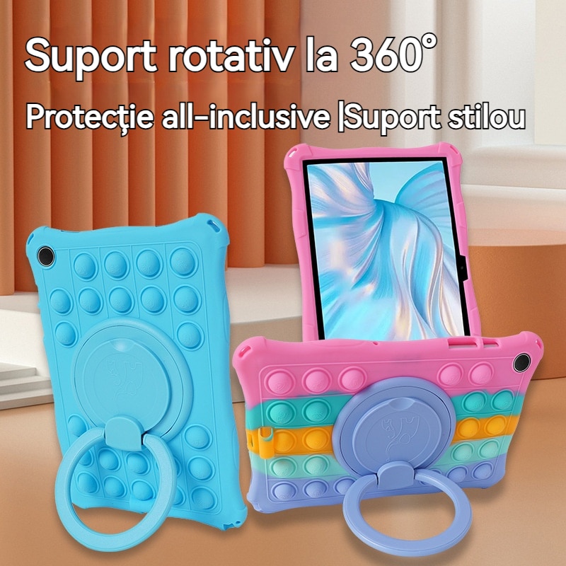 Husa tableta pentru Samsung A9+, Husa de protectie pentru tableta, Fudisenn®, compatibila cu Samsung A9+ 11inch tab 210/216, rezistenta la socuri, la cadere, decompresie,, cu curea de umar, stylus, silicon, negru