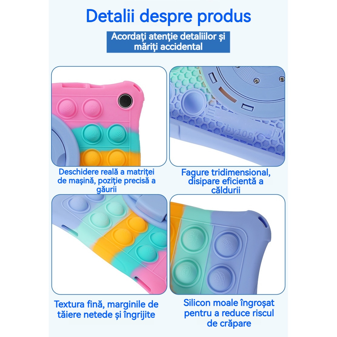 Husa tableta pentru Samsung A9+, Husa de protectie pentru tableta, Fudisenn®, compatibila cu Samsung A9+ 11inch tab 210/216, rezistenta la socuri, la cadere, decompresie,, cu curea de umar, stylus, silicon, negru