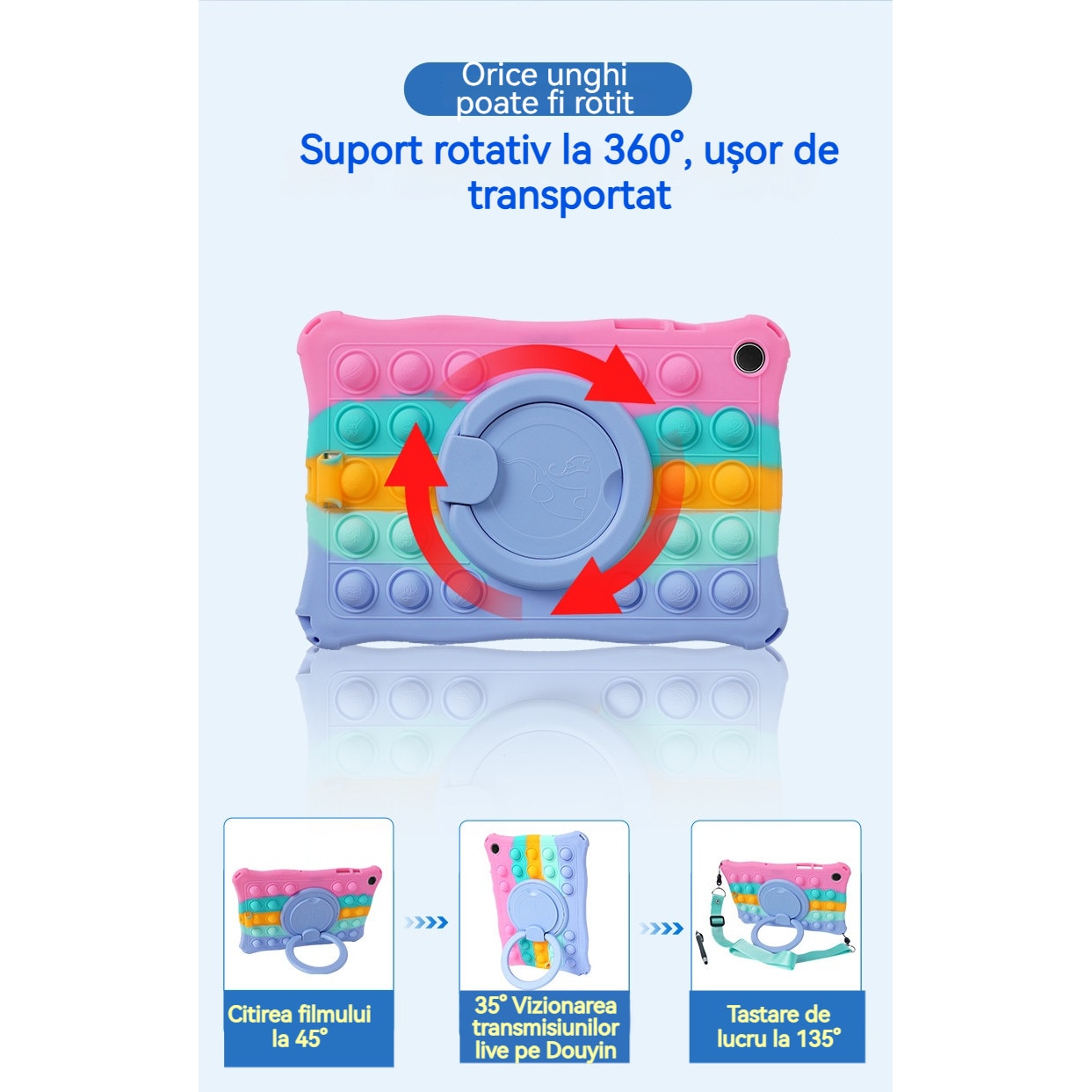 Husa tableta pentru Samsung A9+, Husa de protectie pentru tableta, Fudisenn®, compatibila cu Samsung A9+ 11inch tab 210/216, rezistenta la socuri, la cadere, decompresie,, cu curea de umar, stylus, silicon, negru
