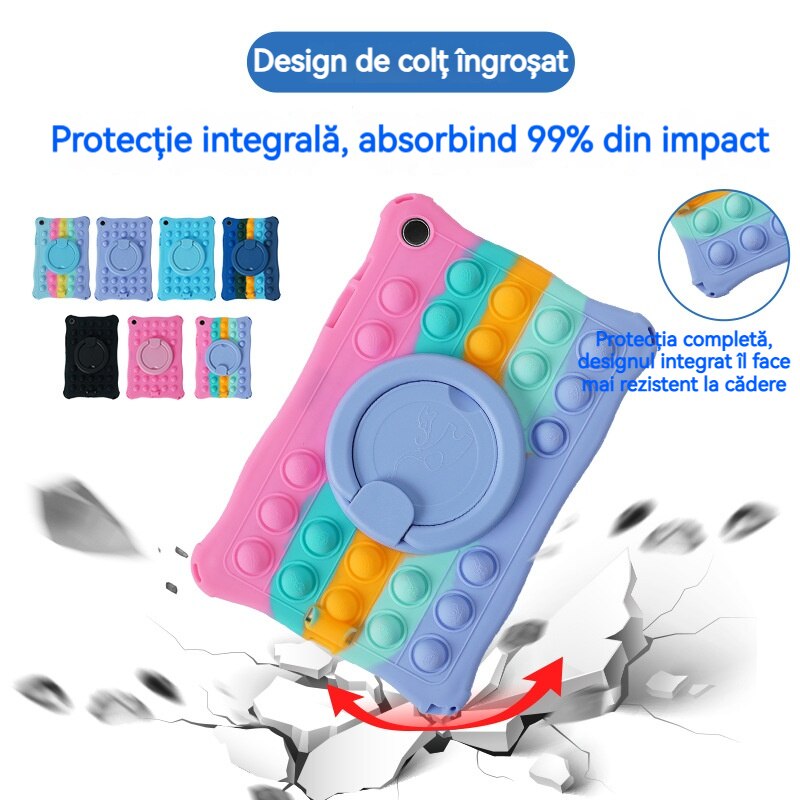 Husa tableta pentru Samsung A9+, Husa de protectie pentru tableta, Fudisenn®, compatibila cu Samsung A9+ 11inch tab 210/216, rezistenta la socuri, la cadere, decompresie,, cu curea de umar, stylus, silicon, negru