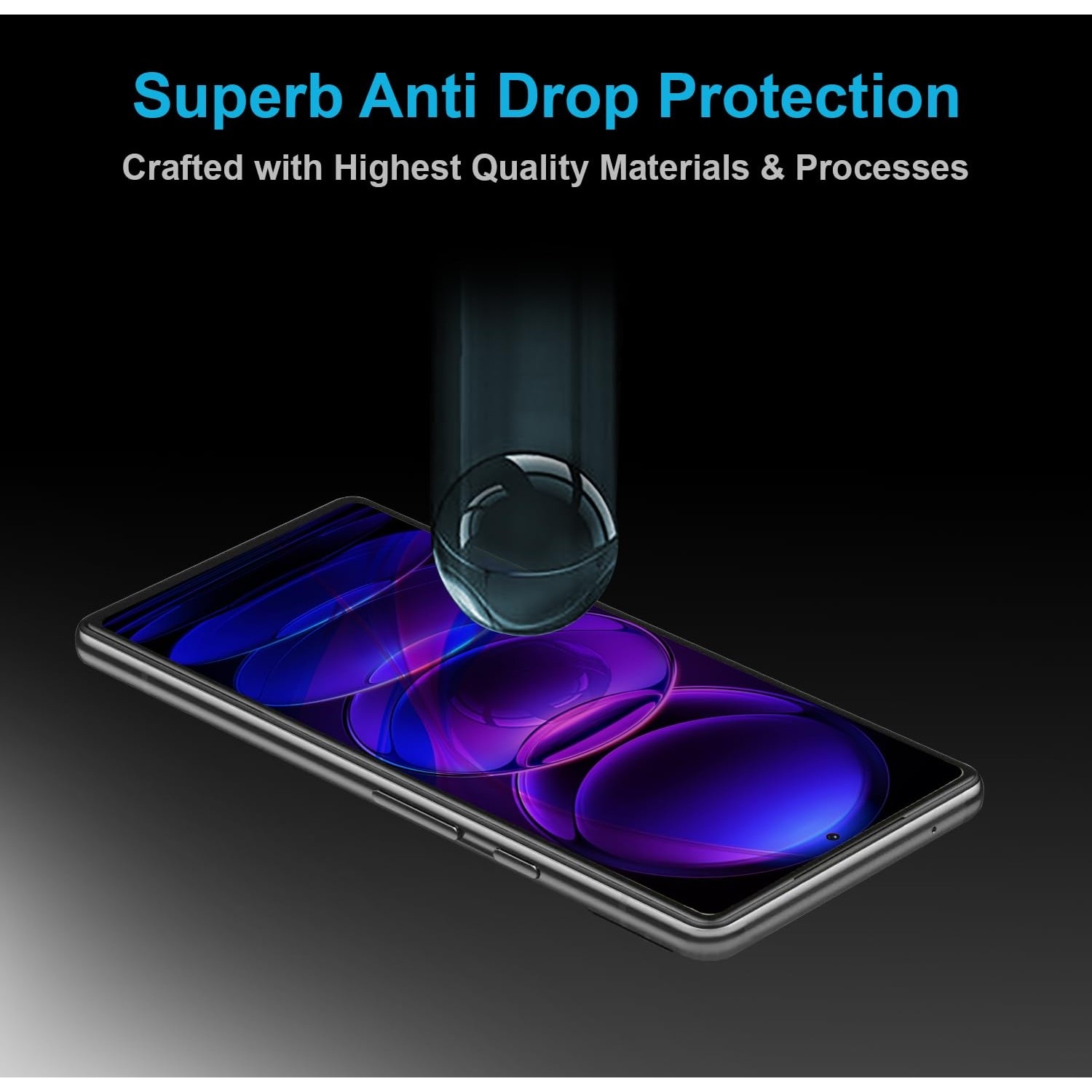 Folie Sticla Securizata, Flippy, Pentru Xiaomi Redmi note 12 Pro, Full Glue, Margini Negre, Transparent