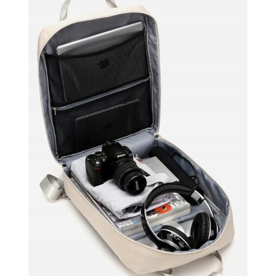 Rucsac multifunctional K&M pentru laptop 15,6'', impermeabil, cu port USB, 45x35x12cm, negru