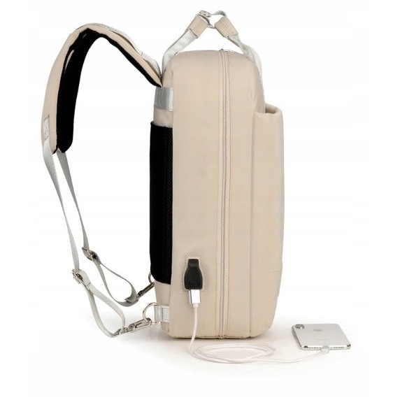 Rucsac multifunctional K&M pentru laptop 15,6'', impermeabil, cu port USB, 45x35x12cm, negru