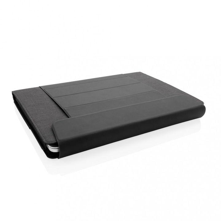 Geanta laptop 15.4 inch, 2-in-1, 36.9x28x3 cm, XD by AleXer, 20SEP0001, Poliester, Poliuretan, Negru, breloc inclus