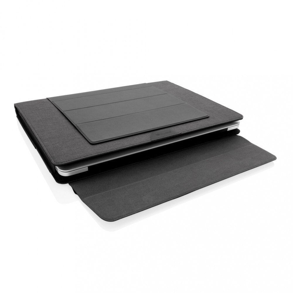 Geanta laptop 15.4 inch, 2-in-1, 36.9x28x3 cm, XD by AleXer, 20SEP0001, Poliester, Poliuretan, Negru, breloc inclus