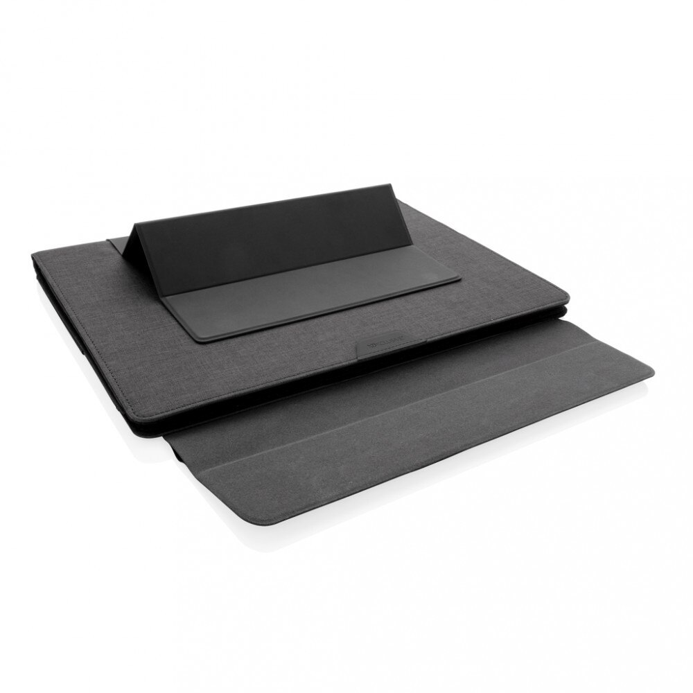 Geanta laptop 15.4 inch, 2-in-1, 36.9x28x3 cm, XD by AleXer, 20SEP0001, Poliester, Poliuretan, Negru, breloc inclus