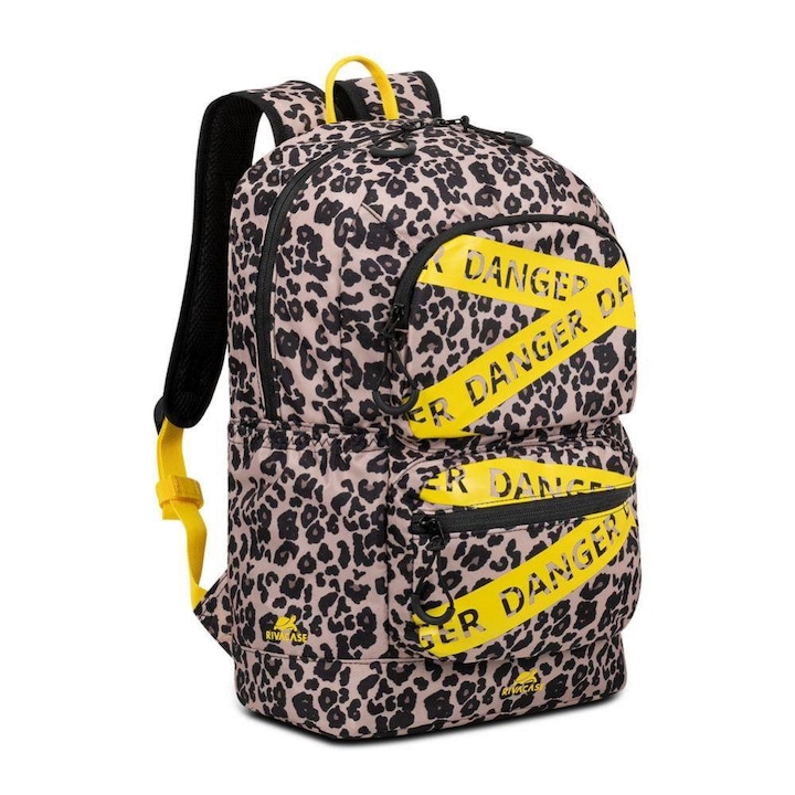 Rucsac laptop Rivacase 14L, leopard, 13.3"
