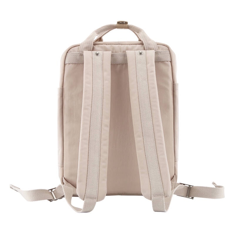 Rucsac laptop 14'', Himawari 188L, 2 compartimente, 9 buzunare, bej, 39x28x15cm