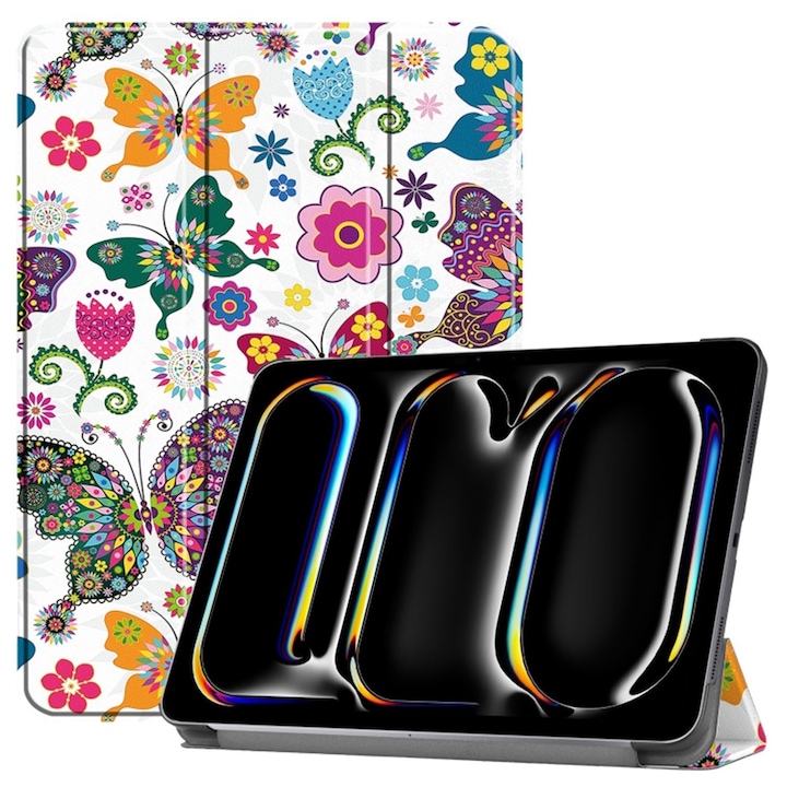 Husa pentru iPad Pro 11 (2024), Techsuit FoldPro, Butterfly