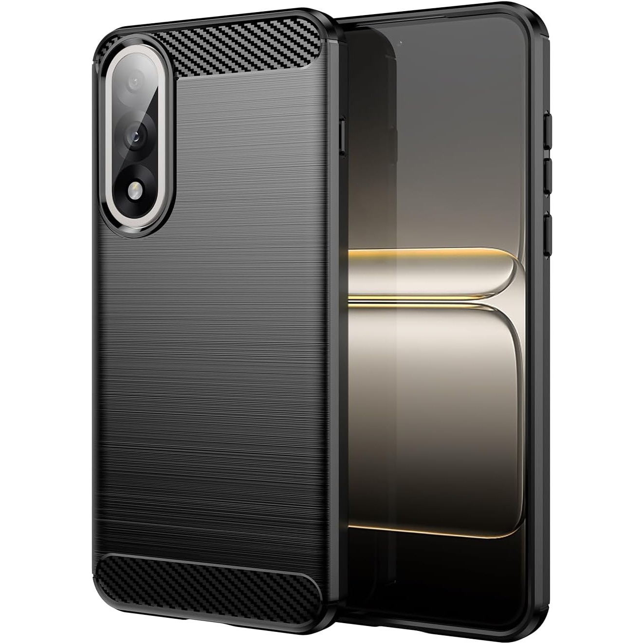 Husa pentru OnePlus Nord 5 Carbon Liquid Silicone Negru