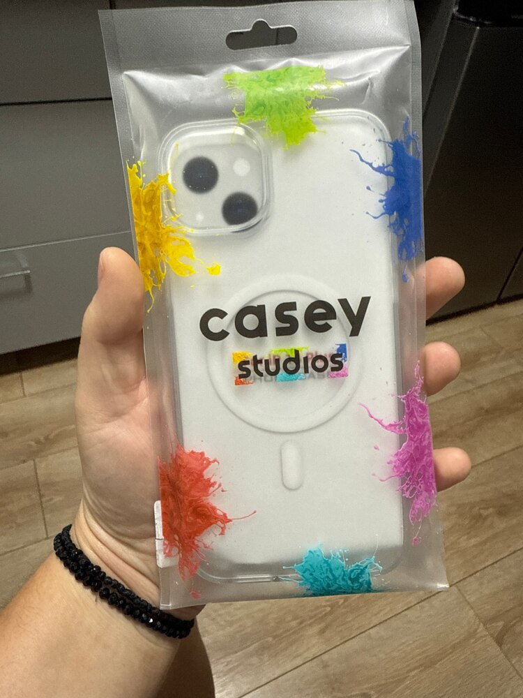 Husa compatibila cu Incarcarea Magsafe pentru Apple iPhone 14 Plus, CASEY STUDIOS™, de Protectie, Slim, pentru Incarcare Wireless, Margini Ridicate pentru Protectia Ecranului si a Camerelor