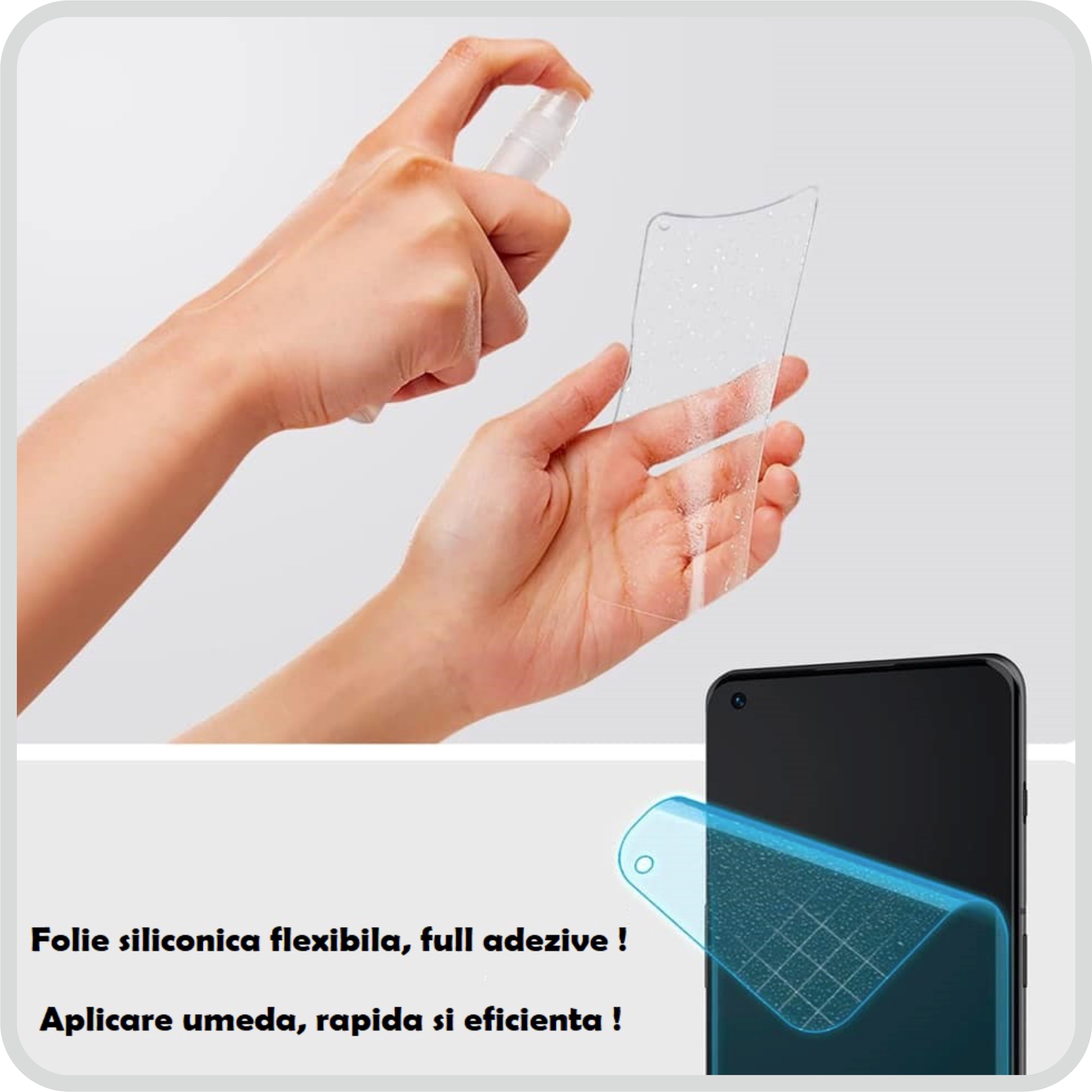 Folie Full Body iSkinz pentru Apple iPhone 17 Pro - Invisible Skinz HD, 360 Cut, Protectie Siliconica Ultra-Clear pentru Ecran, Carcasa Spate si Laterale, Skin Adeziv Transparent