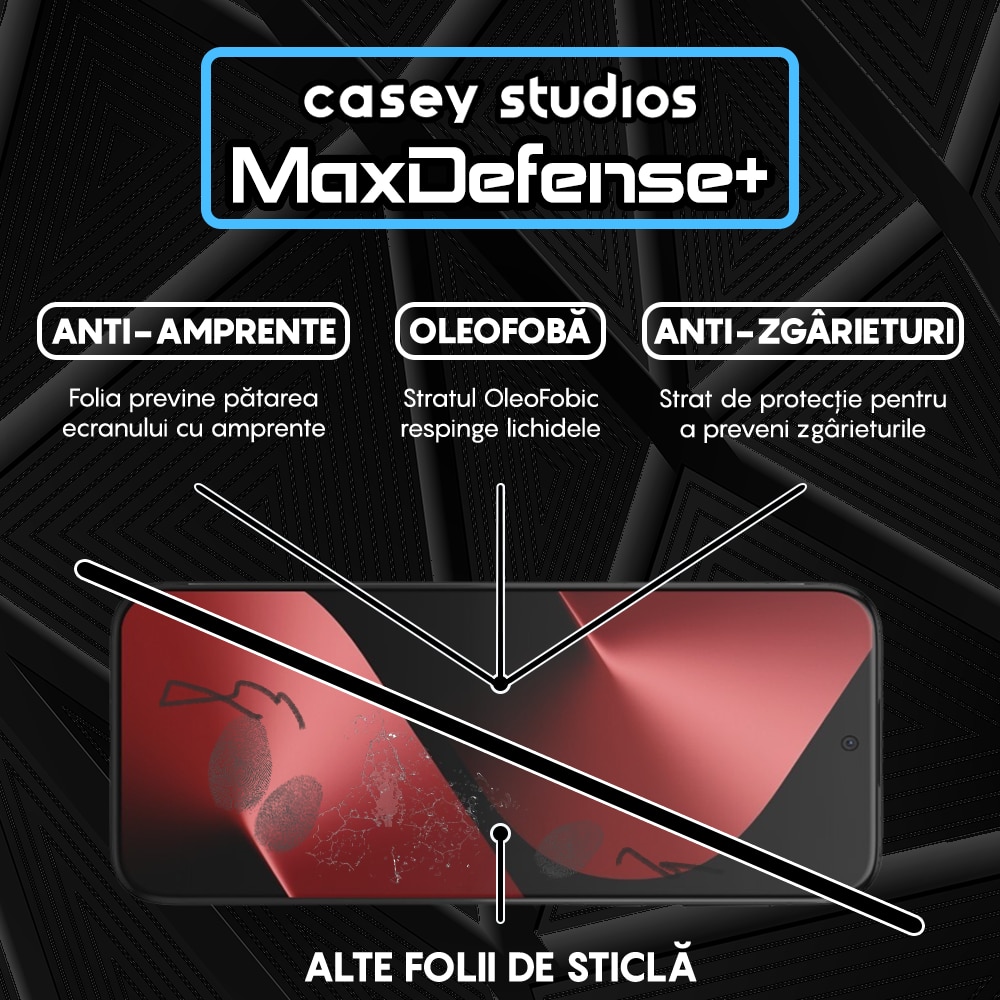 Folie Sticla CASEY STUDIOS™ compatibila cu Huawei Pura 80 Pro, Full Cover 3D, Full Glue, Sticla Securizata, Duritate Militara, Ultra HD, Protectie Profesionala Ecran 3D, Anti Zgarieturi, Anti Socuri, Margini Negre