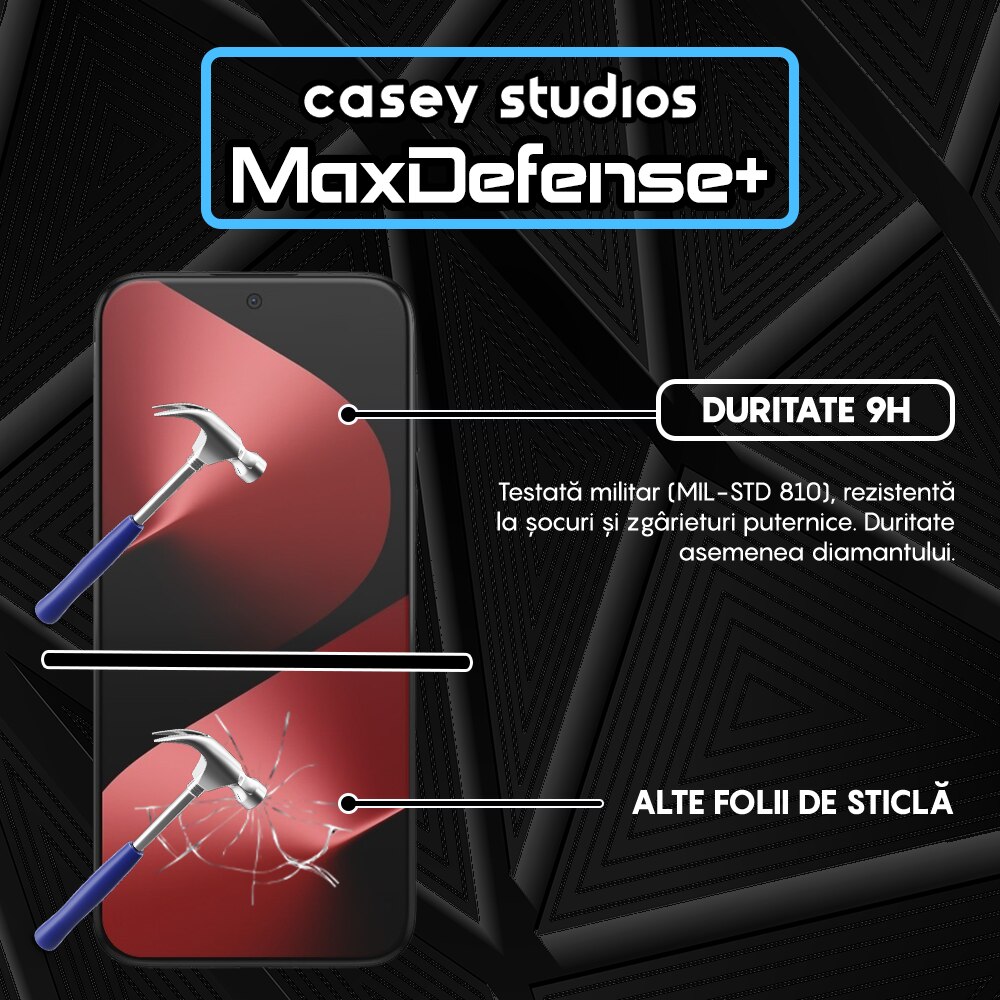 Folie Sticla CASEY STUDIOS™ compatibila cu Huawei Pura 80 Pro, Full Cover 3D, Full Glue, Sticla Securizata, Duritate Militara, Ultra HD, Protectie Profesionala Ecran 3D, Anti Zgarieturi, Anti Socuri, Margini Negre