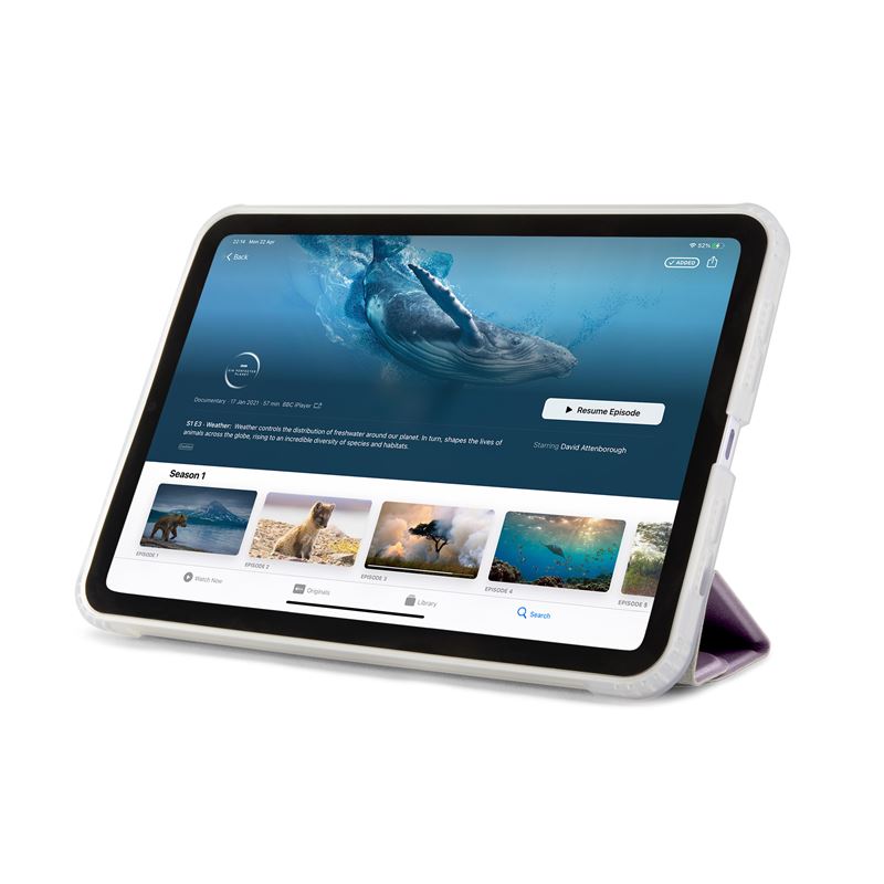 Husa Pipetto Origami No1 compatibila cu iPad Mini 6 2021 / 7 2024 Purple
