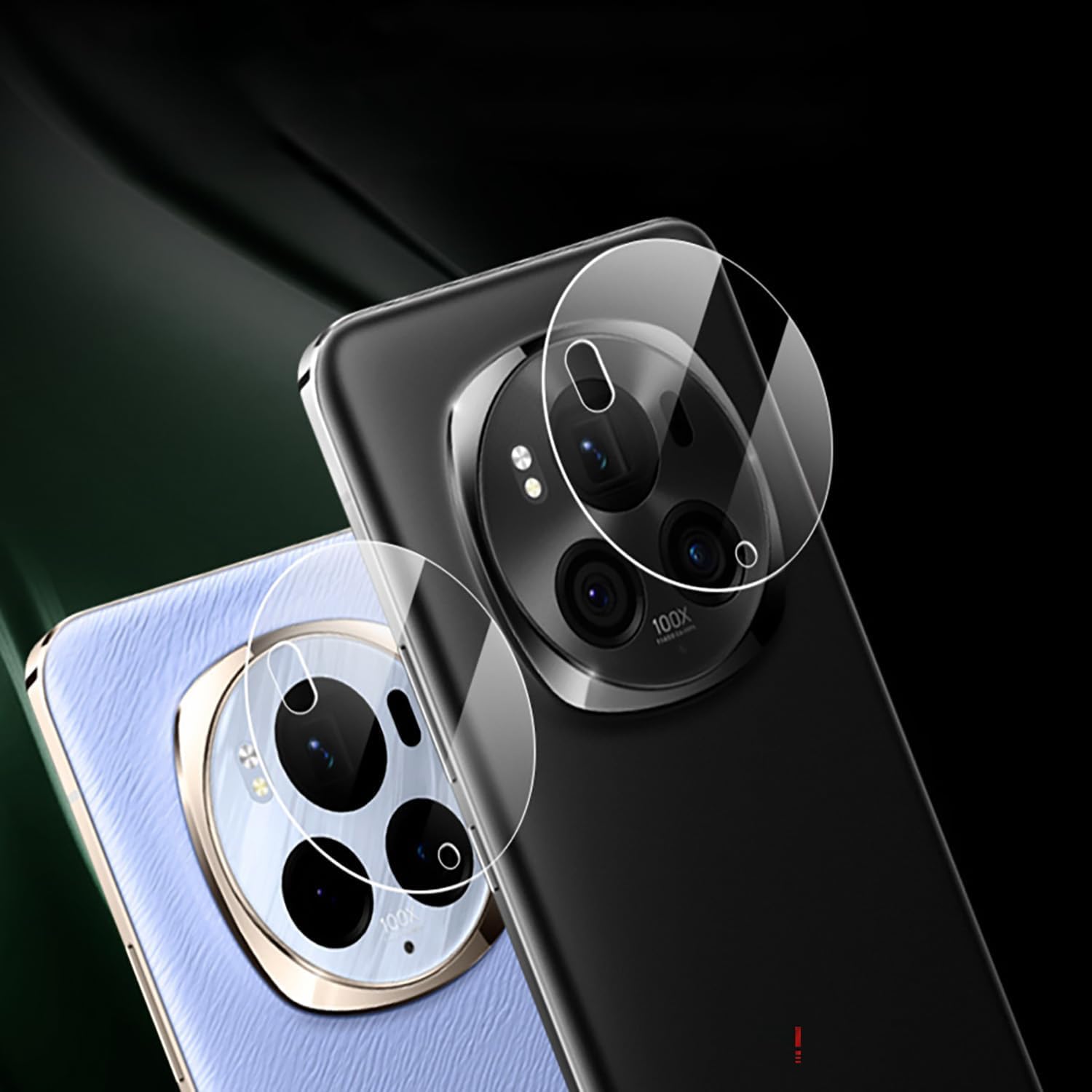 Set 2 Folii Protectie Camera pentru Honor Magic 6 Pro, Sticla Securizata, Transparenta, Anti-Scratch, 9H
