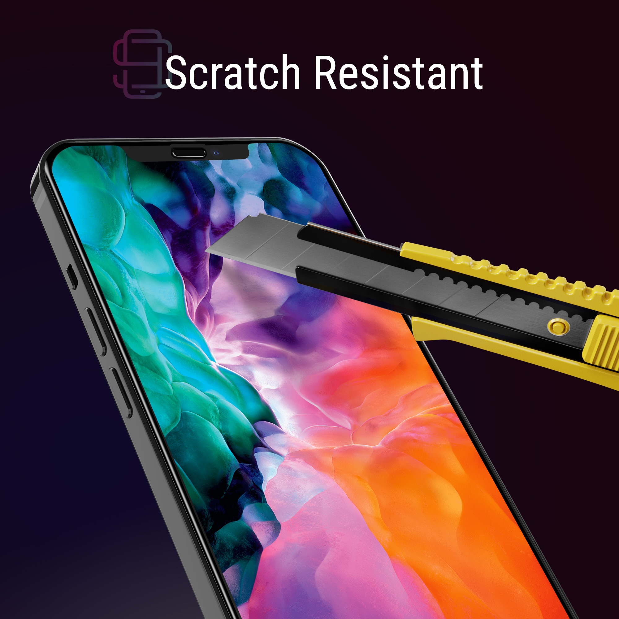Set 2 Folii sticla pentru iPhone 12 Pro Max, Full Cover 3D, DefenSlim, instalare usoara si rapida cu dispozitiv de potrivire automata in 30 sec cu Easy Install Kit patentat, protectie telefon