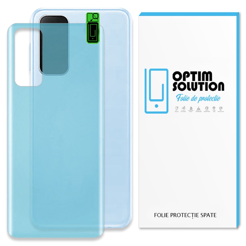 Folie Spate compatibila cu Apple iPhone 15 Pro Max, Silicon Hydrogel Regenerabil, Flexible Hydro-Crystal, Protectie Completa, Full Glue, Instalare usoara, Aplicare Fara Bule, Clear
