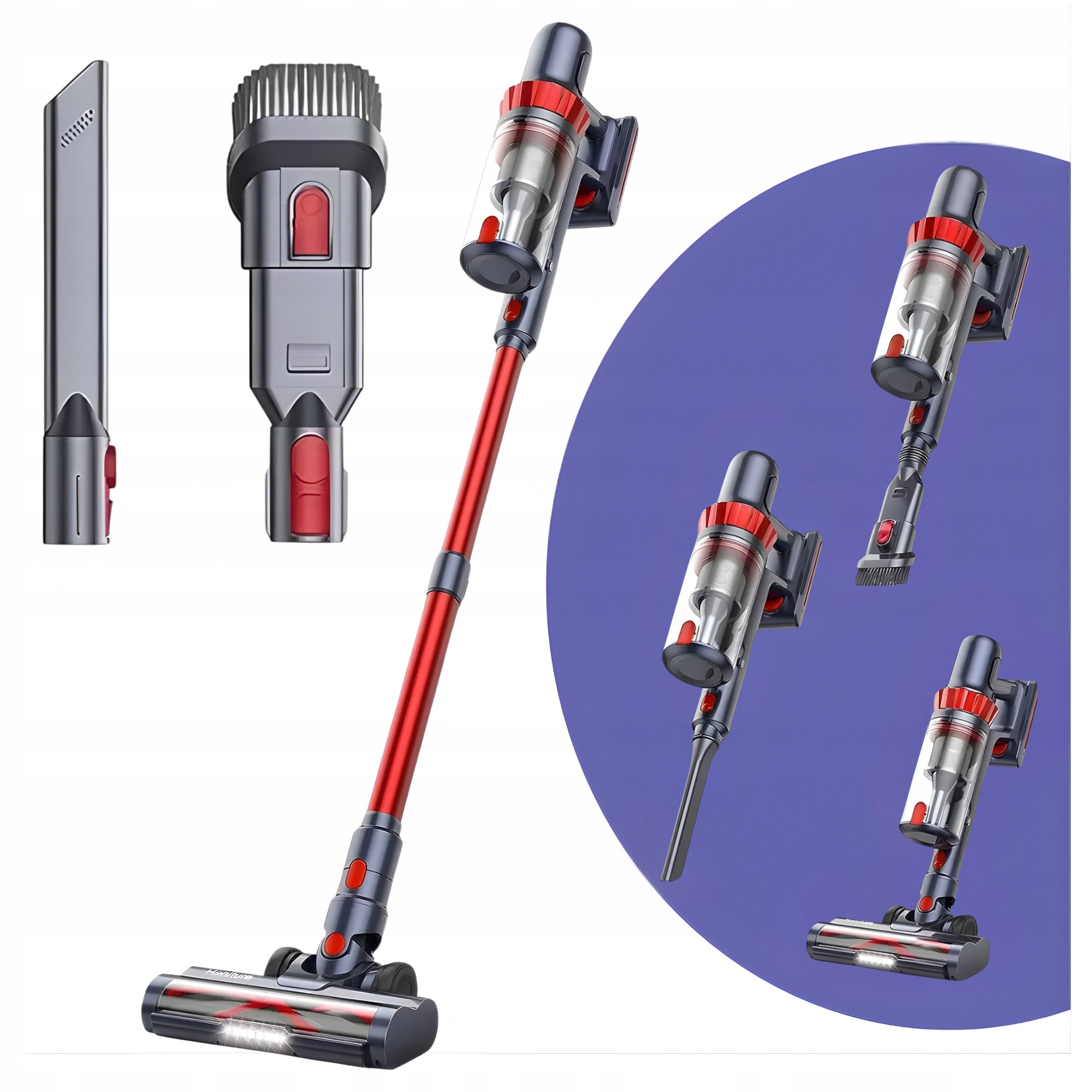 Aspirator vertical fara fir AD, 120W, 0.8L, HEPA, fara sac