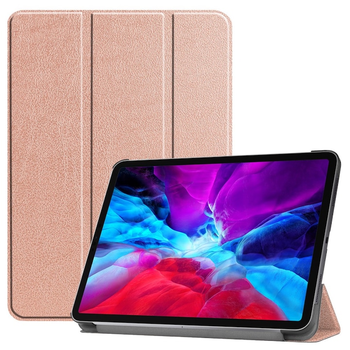 Husa tableta, Cellect, Compatibila cu Apple iPAD Pro 12.9 2018, Roz