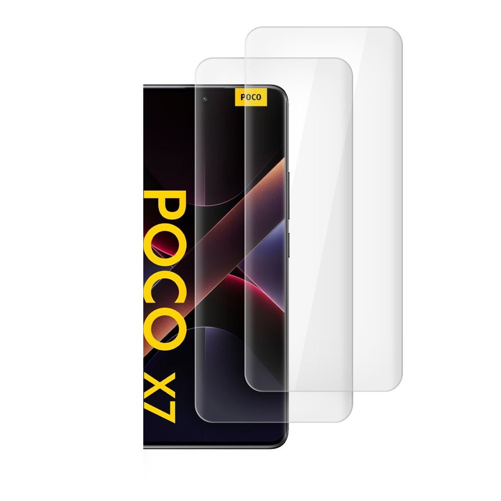 Set 2 folii protectie cu lampa UV TECH-PROTECT compatibil cu Xiaomi Redmi Note 14 Pro 4G / 5G / Note 14 Pro Plus / Poco X7 5G Clear