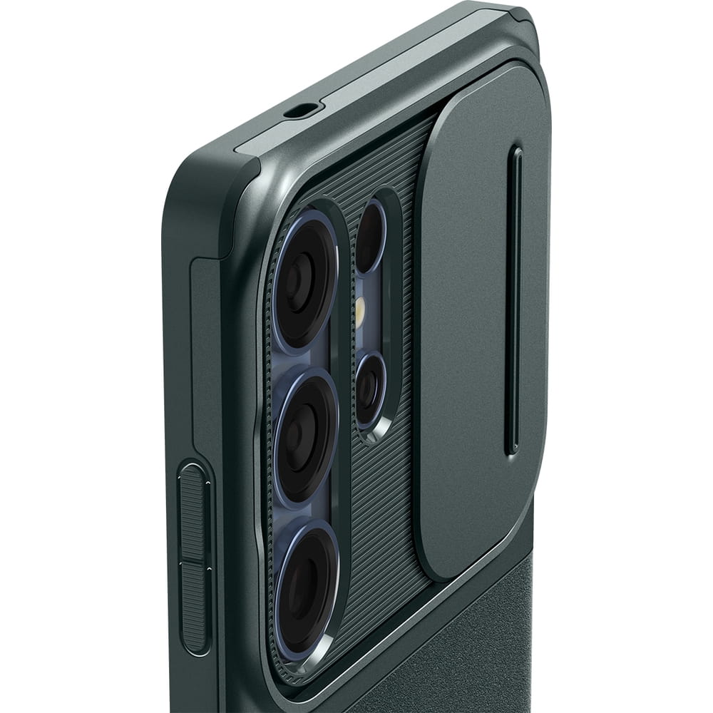 Husa Spigen Optik Armor pentru Samsung Galaxy S25 Ultra, verde