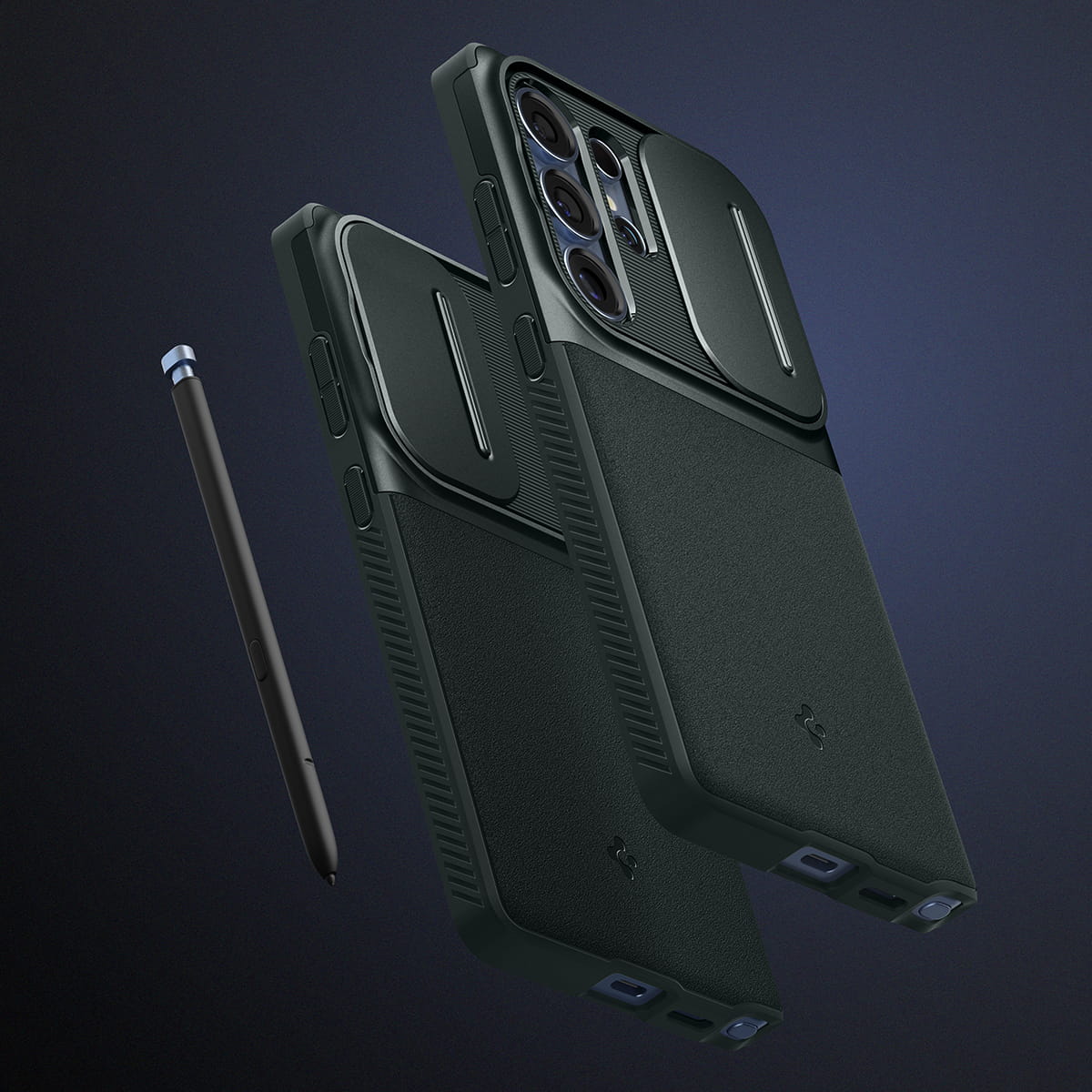 Husa Spigen Optik Armor pentru Samsung Galaxy S25 Ultra, verde