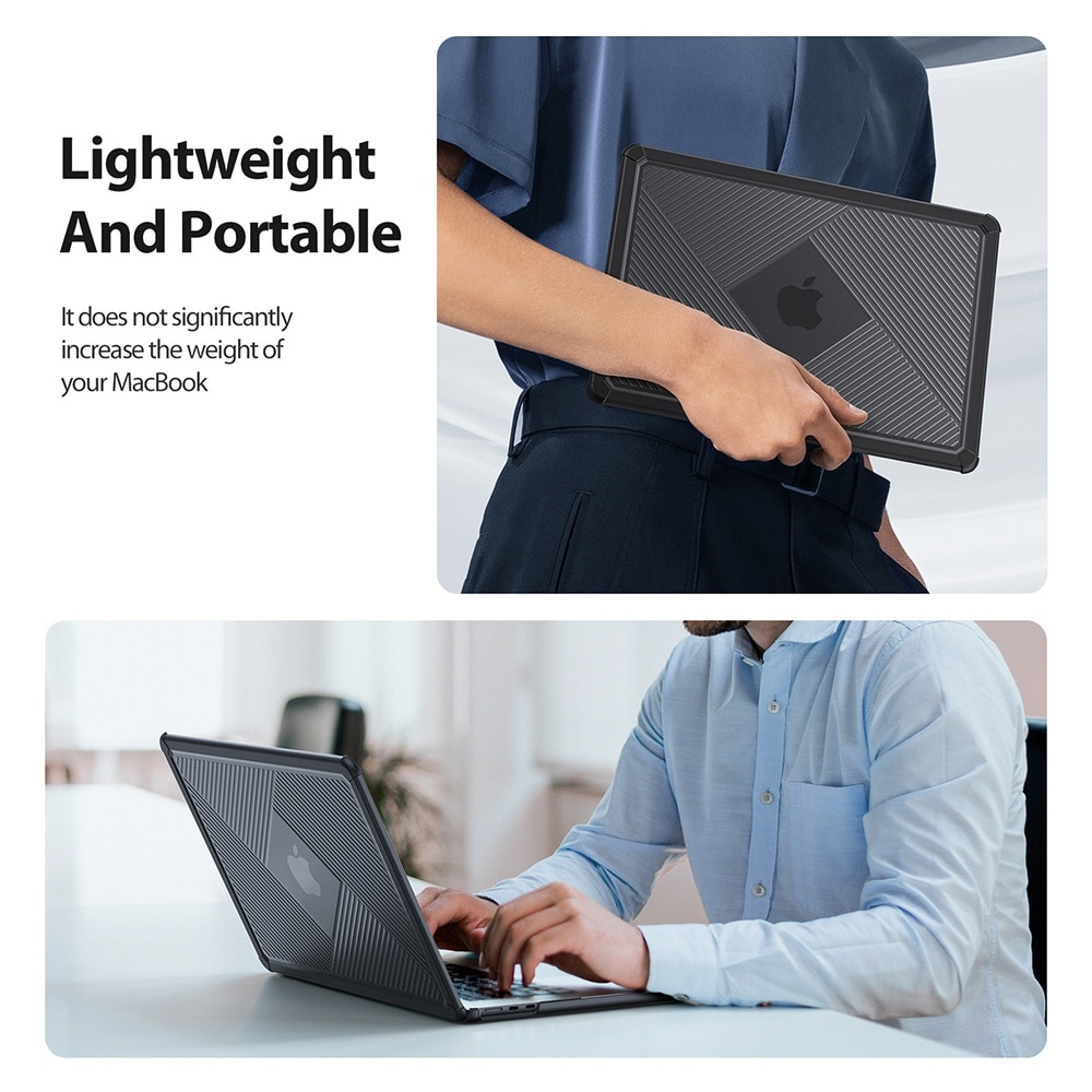 Husa pentru MacBook Pro 14" 2021/2023, K60, Policarbonat, Black