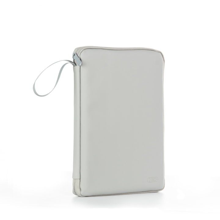 Geanta pentru tableta 10.9” si accesorii, XO CB03, Captusita, Fermoar rezistent, 3 compartimente, Absorbtie socuri, gri