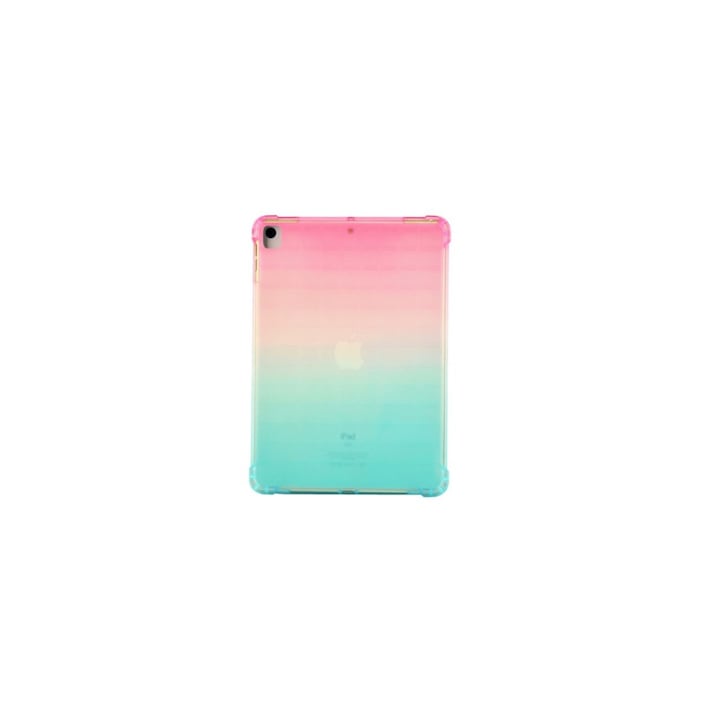 Husa din silicon pentru Apple iPad Pro 11" (2018 si 2020), Verde-Roz