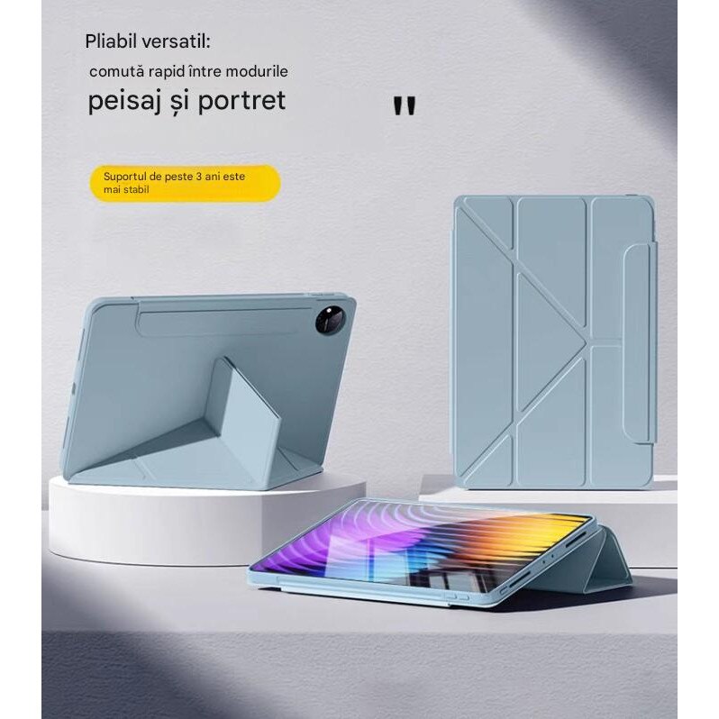 Husă multiFold, REDZ Accessories, pentru iPad 10/11, protecție 360, turcoaz, 10.9-11 inch
