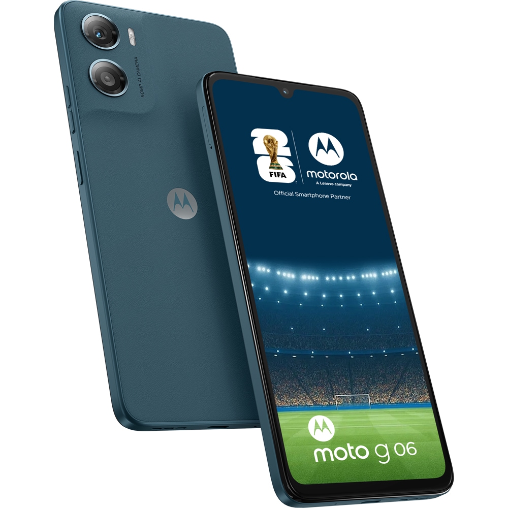 Telefon MOTOROLA G06, 64GB, 4GB RAM, Dual SIM, Tapestry Blue