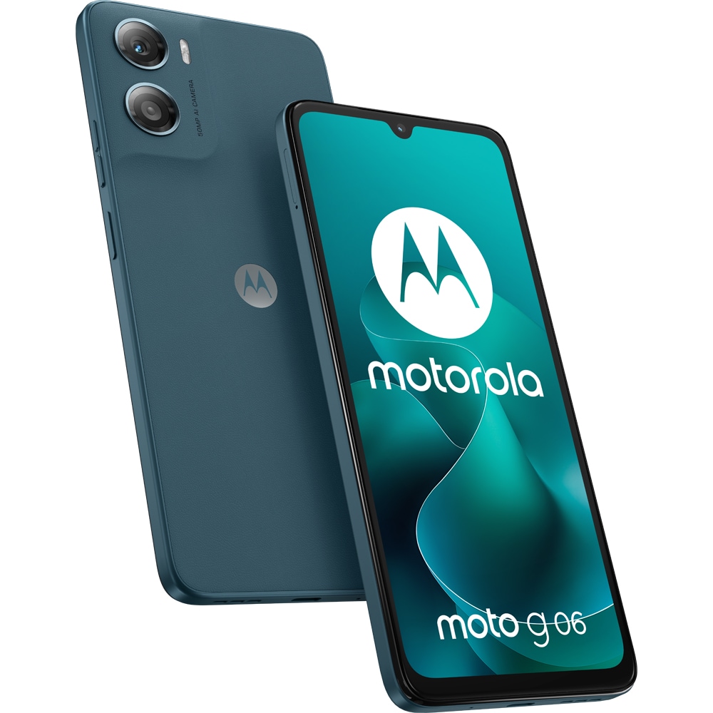 Telefon MOTOROLA G06, 64GB, 4GB RAM, Dual SIM, Tapestry Blue