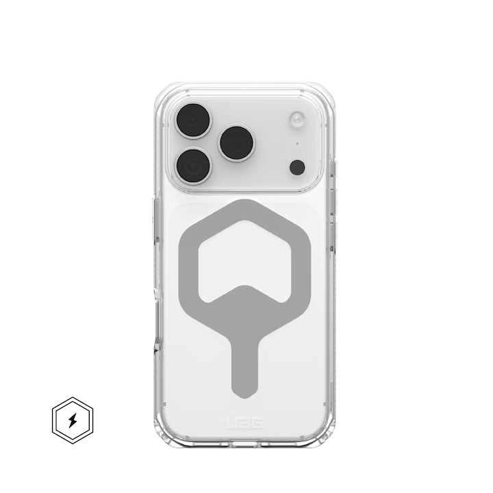 Husa de protectie UAG Plyo Magsafe pentru iPhone 17 Pro, Ice Silver
