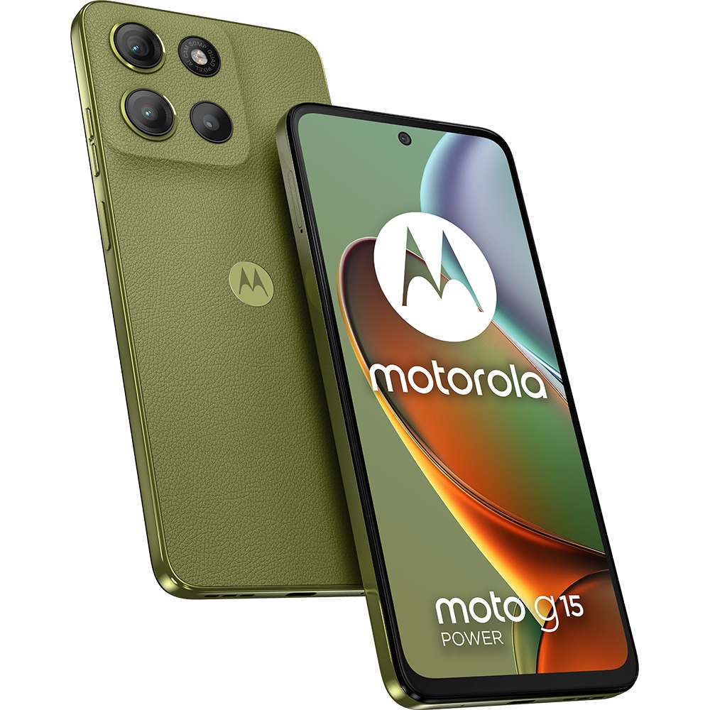 Telefon MOTOROLA Moto G15 Power, 256GB, 8GB RAM, Dual-Sim, Iguana Green
