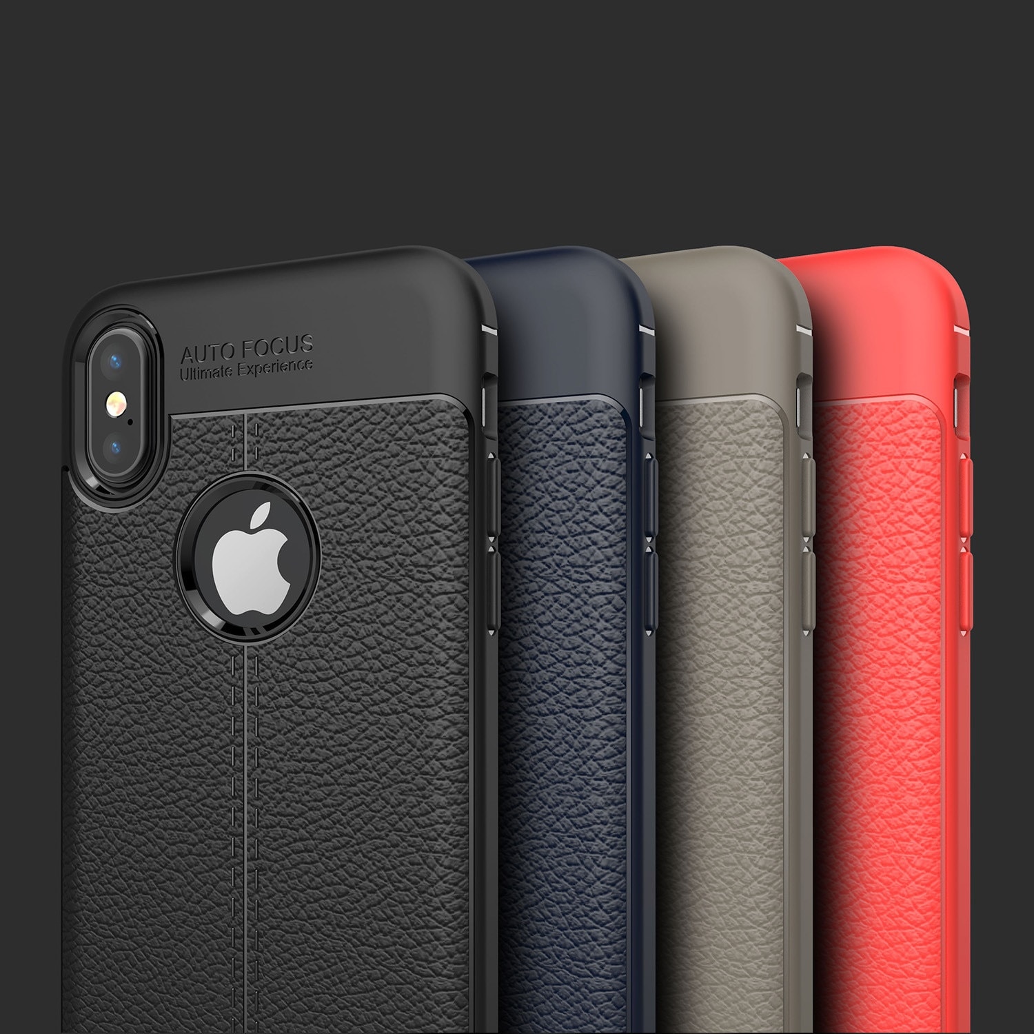 Capac de protectie i-Zore AIR pentru Apple iPhone X, TPU moale, rosu