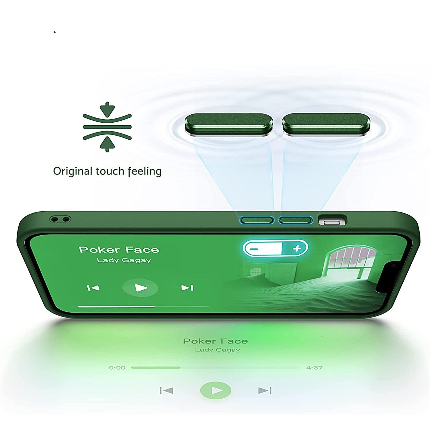 Husa pentru IPhone 12 / 12 PRO, MobileSmart, Hybrid ultra slim, carcasa spate Antisoc, Verde