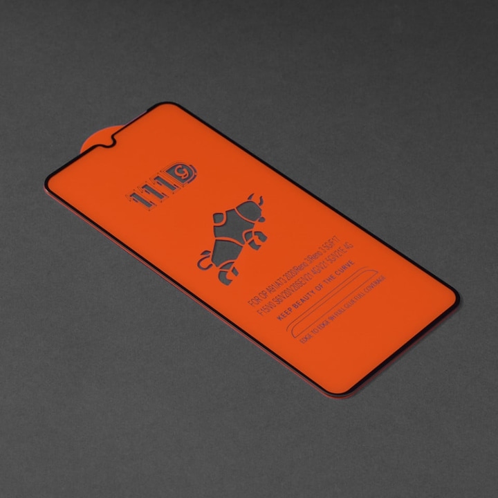 Folie pentru Samsung Galaxy A22 4G / M22 4G - Techsuit 111D Full Cover / Full Glue Glass - Black
