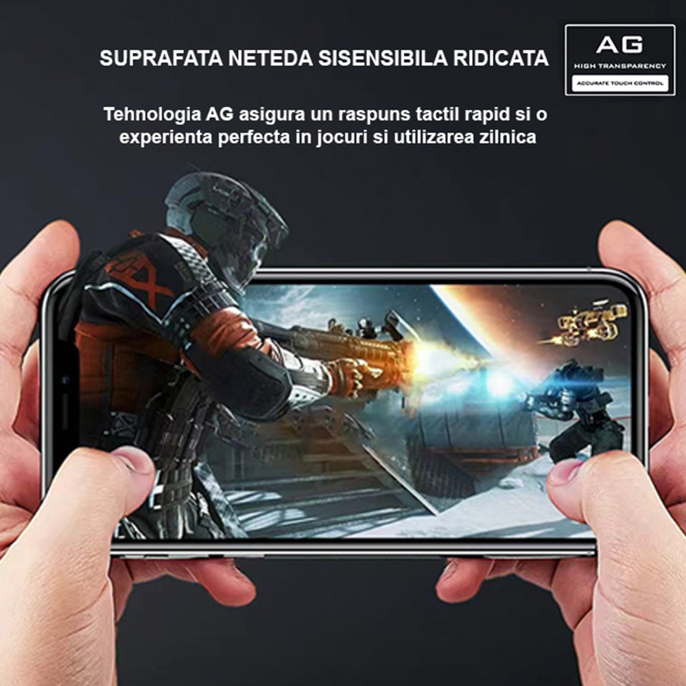 Folie Telefon Anti-reflexie Pentru Apple iPhone 15 PLUS HEYBINGO, din Sticla Securizata Anti-Reflexie, Rezistenta la Zgarieturi