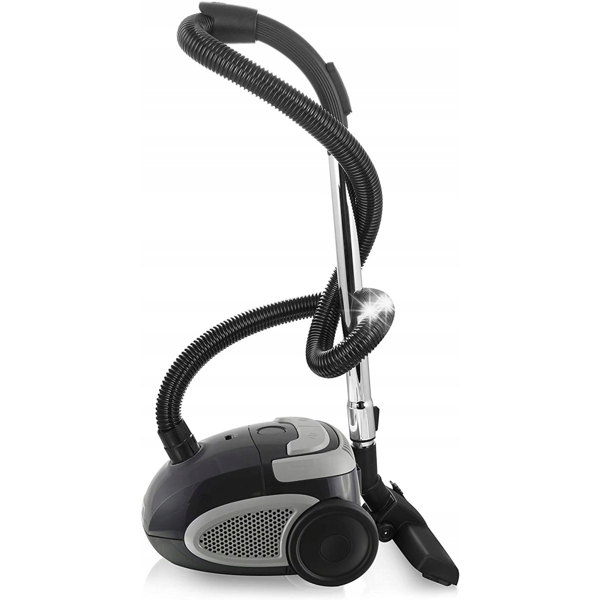 Aspirator Emerio Sieger Price/Performance 05/2020 Home & Garden Test, puternic, 800 W, compact si usor, cu sac, pentru podele dure si covoare, capacitate 2, 0 L, compatibil cu sacul Y05